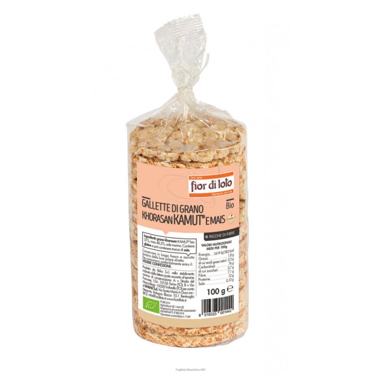Biotobio Gallette di Kamut e Mais Biologiche 100g