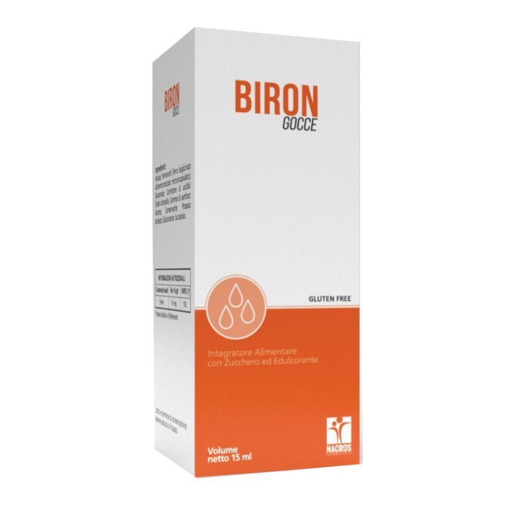 Nacros Biron Gocce Integratore Ferro per Metabolismo Energetico 15ml Nacros Biron Gocce Integratore Ferro per Metabolismo Energetico 15ml
