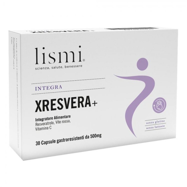 Lismi Xresvera+ Integratore Cardiovascolare Vite Rossa Vitamina C 30 Capsule