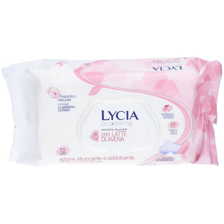 Lycia Salviette Struccanti Pelli Sensibili 72 Pezzi