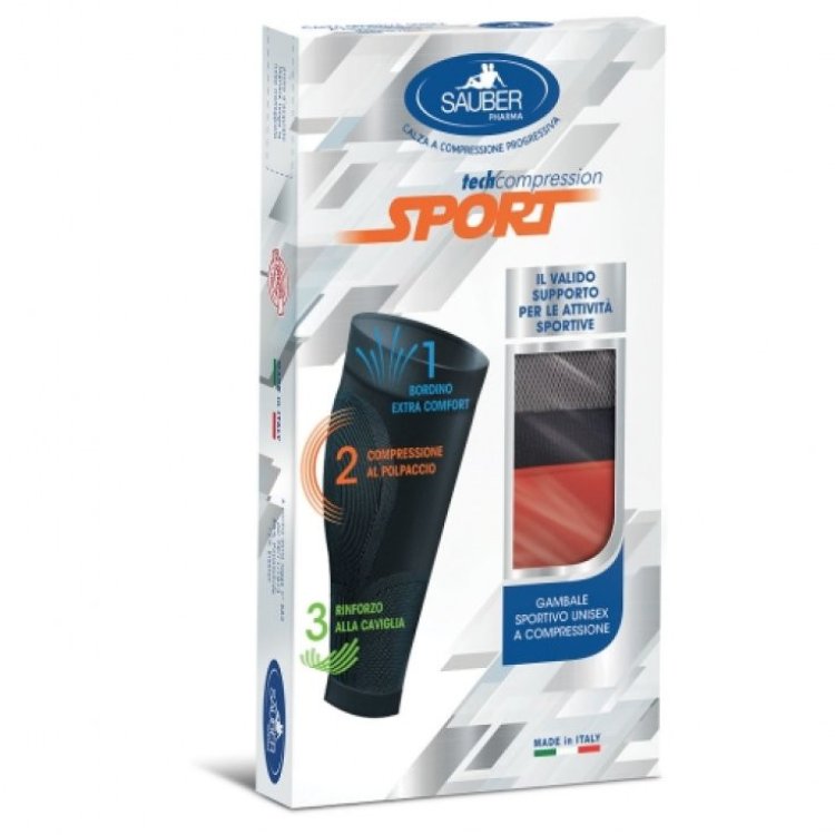 Sauber Gambale Sport Unisex Grigio/Rosso Taglia S