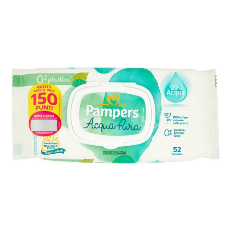Pampers Naturello Salviettine Igienizzanti per Neonati 52 Pezzi