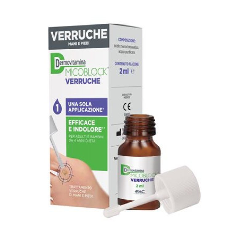 Dermovitamina Micoblock Verruche Trattamento Verruche Mani e Piedi 2ml