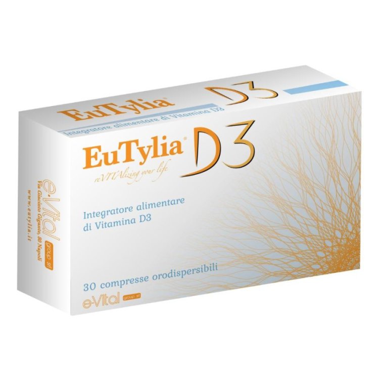 E.vitalgroup Eutylia D3 Integratore per Osteoporosi e Difese Immunitarie 30 Compresse E.vitalgroup Eutylia D3 Integratore per Osteoporosi e Difese Immunitarie 30 Compresse
