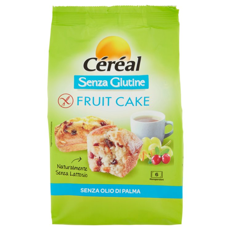 Cereal Plumcake alla Frutta Senza Glutine Senza Lattosio 6 Pezzi 200g Cereal Plumcake alla Frutta Senza Glutine Senza Lattosio 6 Pezzi 200g