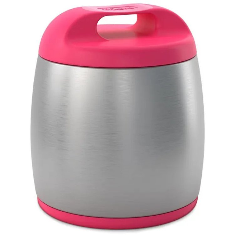 Chicco Thermos Porta Pappa Rosa 350ml Acciaio Inossidabile