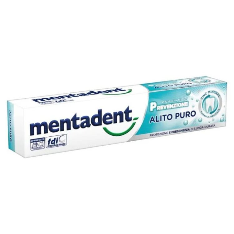 Mentadent Alito Puro Dentifricio per Alito Fresco 75ml Mentadent Alito Puro Dentifricio per Alito Fresco 75ml