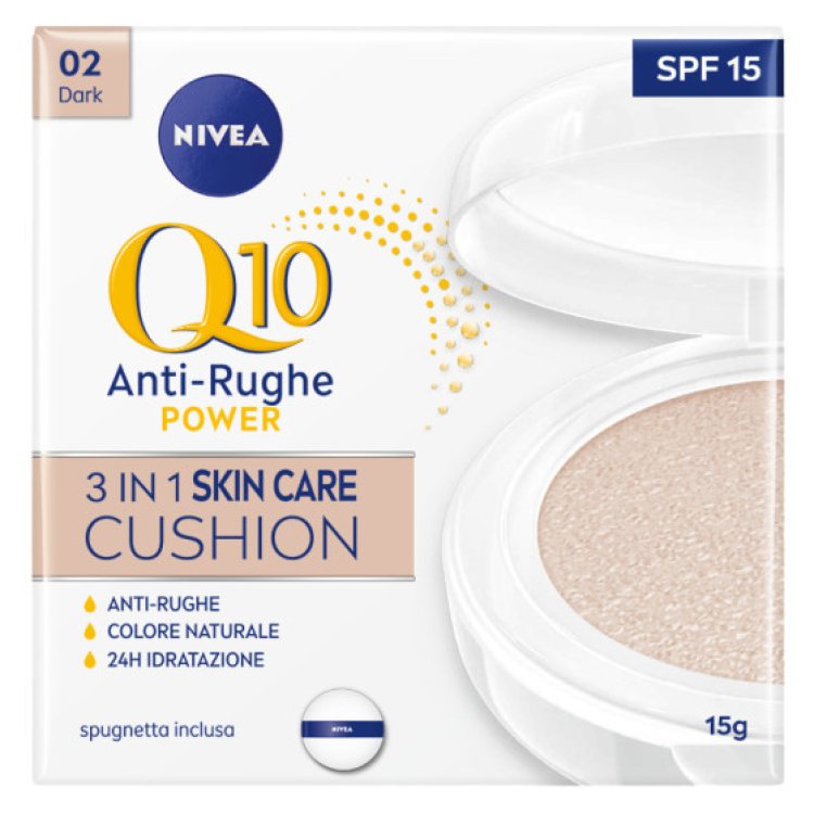 Nivea Q10 Power Antirughe Fondotinta Idratante 02 Dark SPF15
