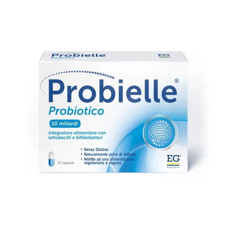 Probielle Integratore Fermenti Lattici per Flora Intestinale 20 Capsule Senza Glutine