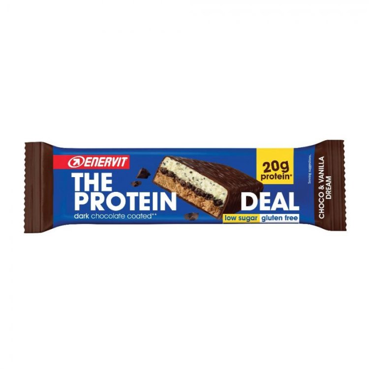 Enervit Protein Deal Barretta Proteica Cioccolato Vaniglia Low Sugar 55g Enervit Protein Deal Barretta Proteica Cioccolato Vaniglia Low Sugar 55g