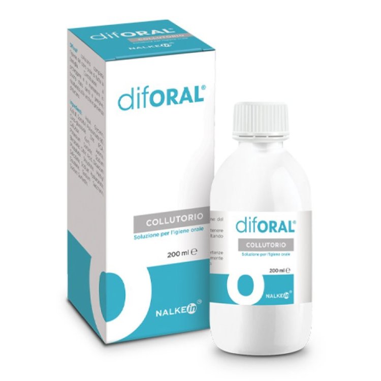 Nalkein Diforal Collutorio per Igiene Orale con Xilitolo Zinco Calcio 200ml