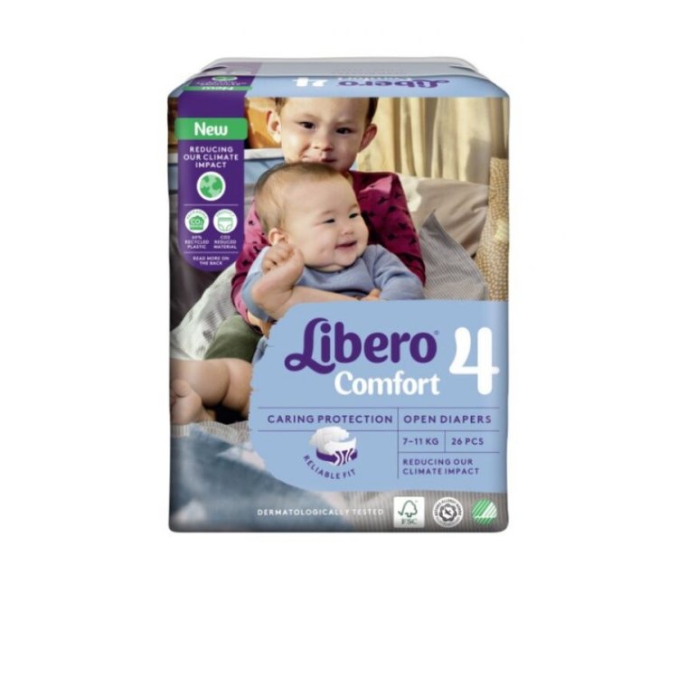 Libero Comfort Pannolini Taglia 4 (7-11 kg) 26 Pezzi