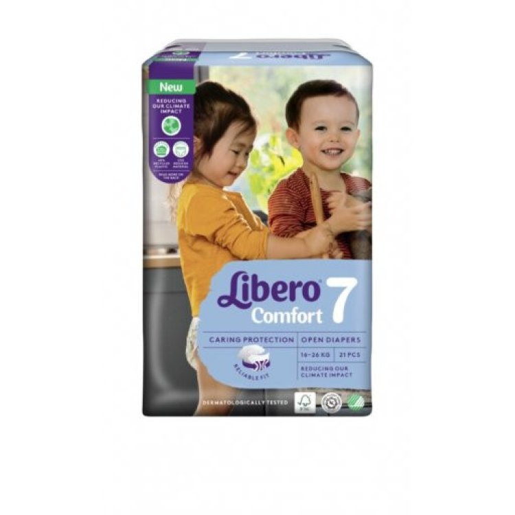 Libero Comfort Pannolini Taglia 7, 16-26 kg, 21 Pezzi