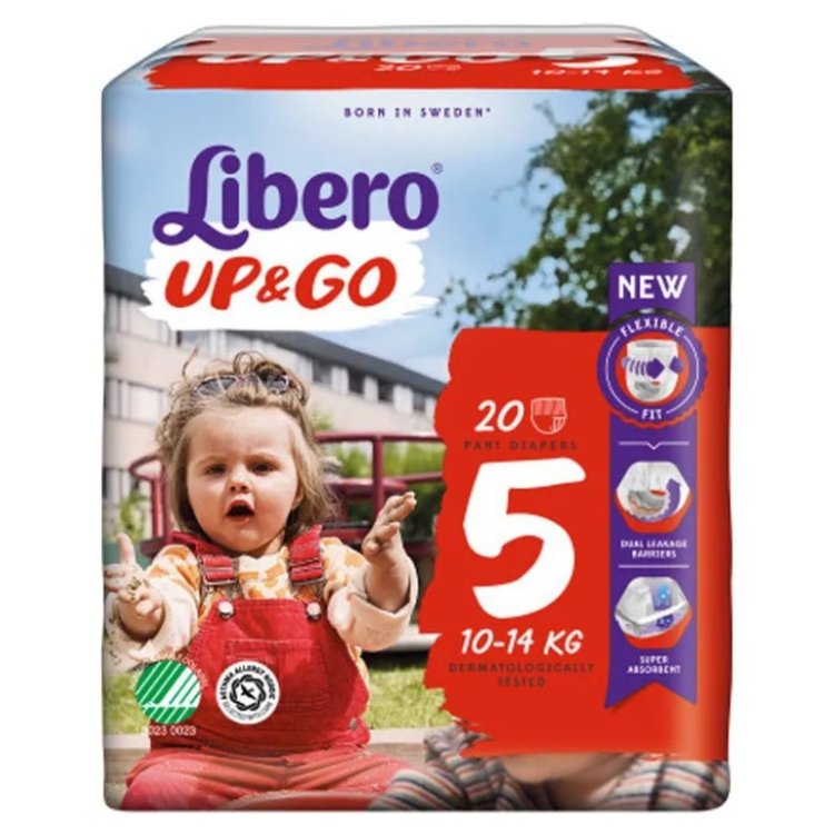 Libero Up&Go Pannolini Taglia 5 (10-14kg) 20 Pezzi