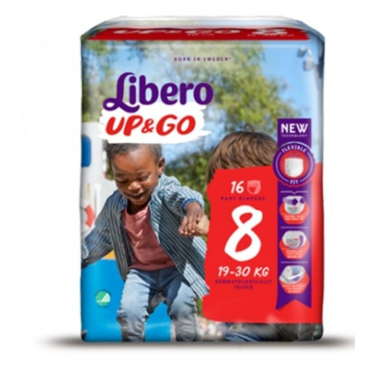 Libero Up&Go Pannolini Taglia 8, 19-30kg, 14 Pezzi