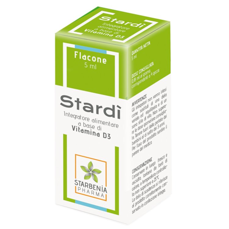 Starbenia Pharma Stard&igrave; Integratore Vitamina D3 Ossa e Denti 5ml