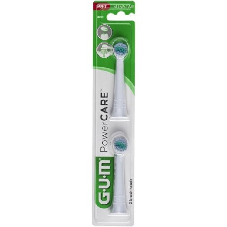 Gum Powercare Refill Testine di Ricambio per Spazzolino Elettrico