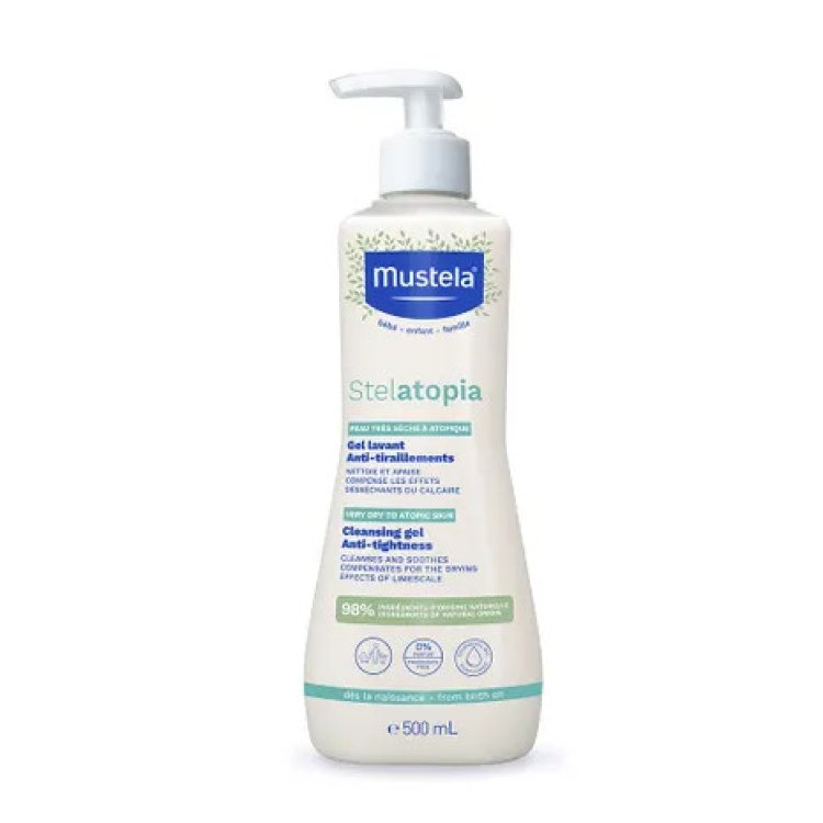 Mustela Stelatopia Gel Detergente Corpo e Capelli Pelle Atopica e Secca 200ml