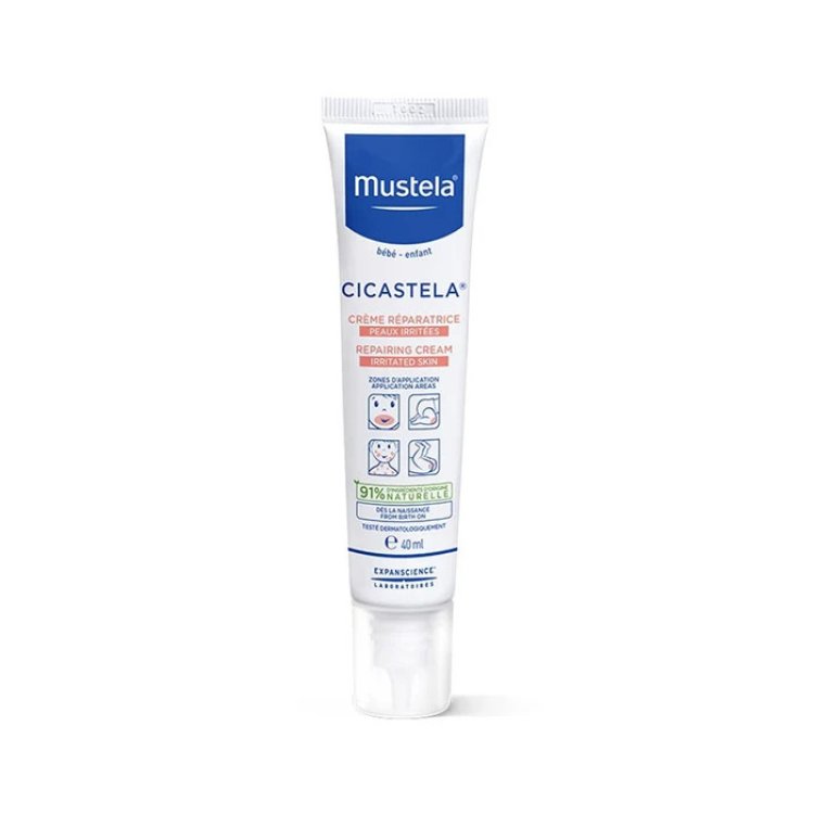 Mustela Cicastela Crema Riparatrice Neonati e Bambini Pelle Irritata 40ml