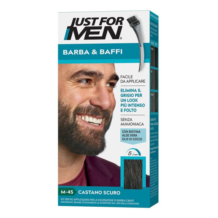 Just for Men Colorante Barba e Baffi Castano Scuro M45