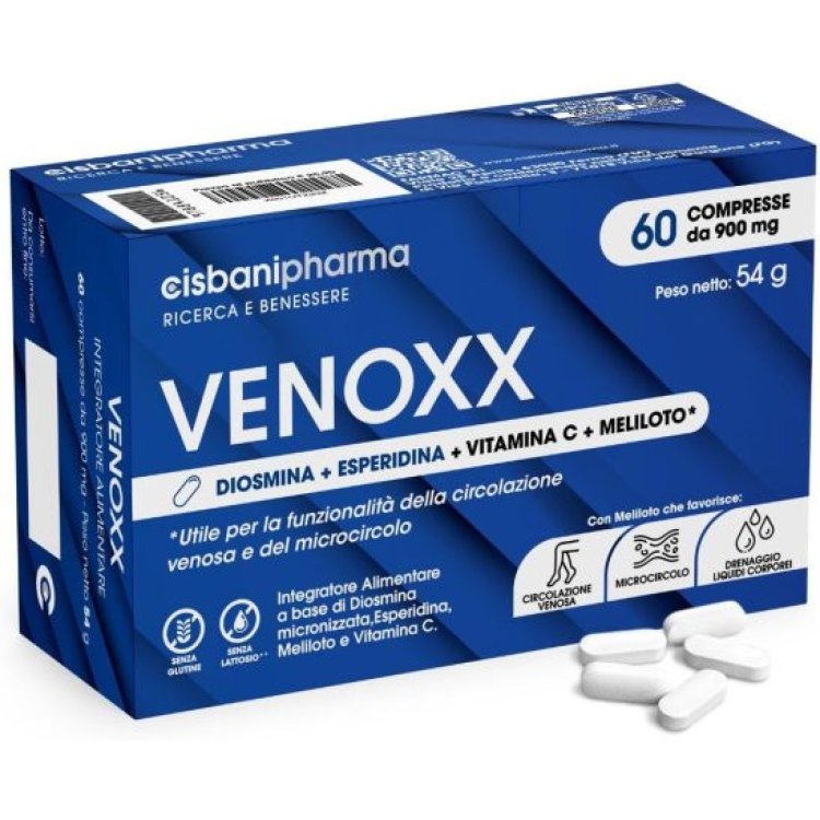 Farmac Venoxx Integratore per la Circolazione per Gambe e Microcircolo - 60 Compresse