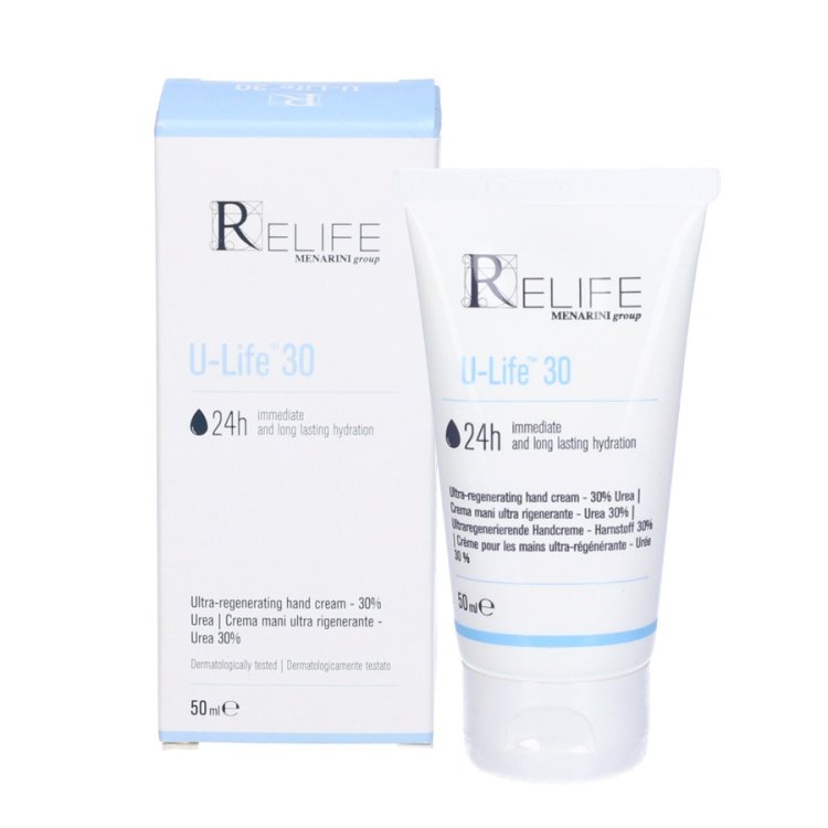 Relife U-Life 30 Crema Mani Idratante Rigenerante 50ml Dermatologicamente Testata