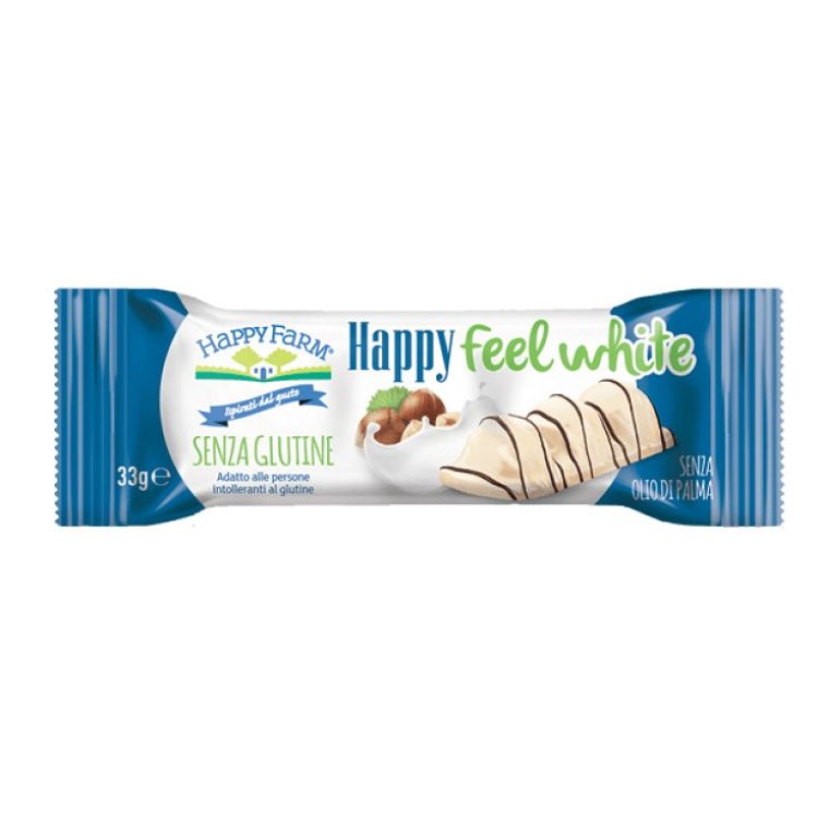 Happy Farm Happy Feel White Wafer Cioccolato Bianco Nocciola Senza Glutine 30g