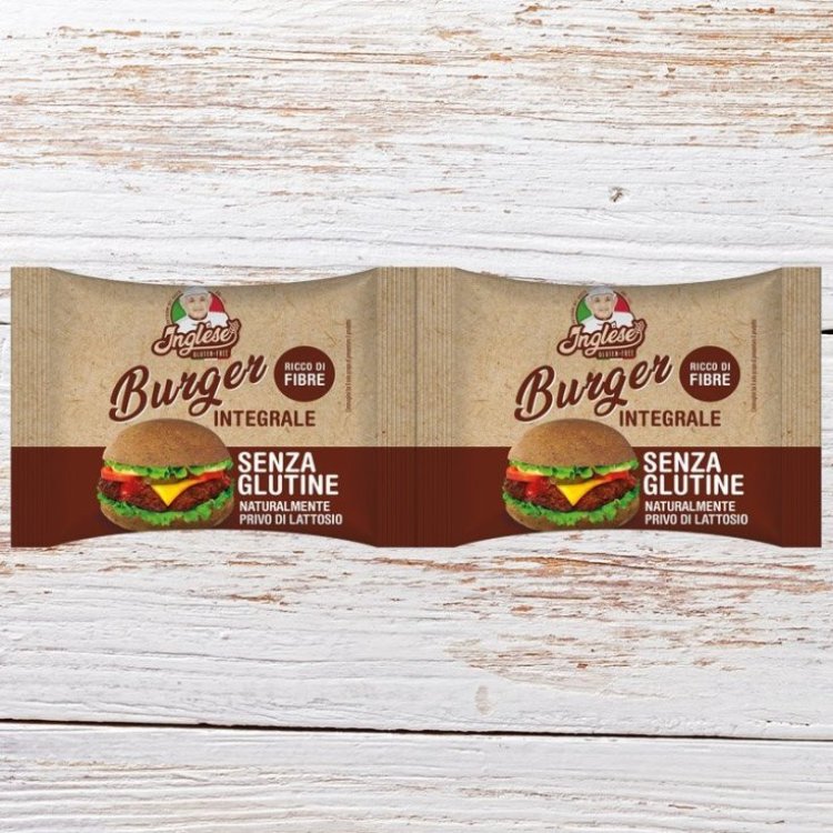 Gaia Pane Hamburger Integrale Senza Glutine Inglese Morbido 80g