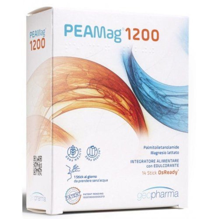 Geofarma Peamag 1200 Integratore Magnesio Sistema Nervoso 14 Stick Orosolubili