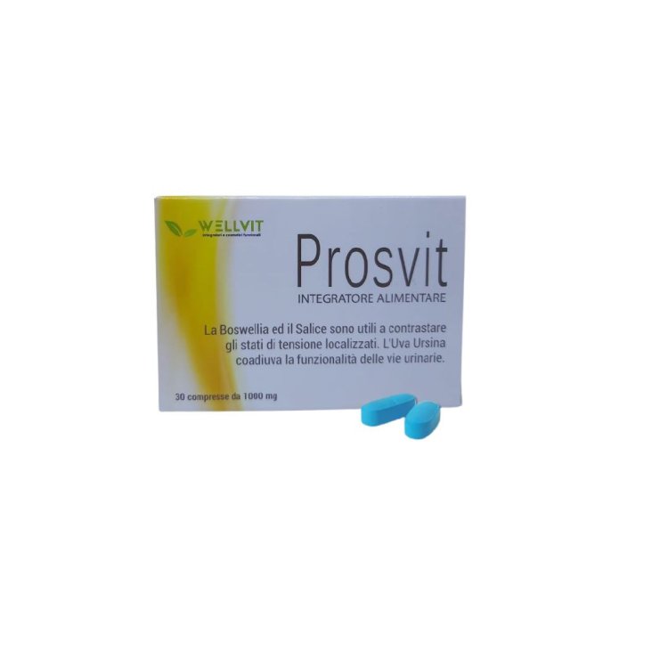 Wellvit Prosvit Integratore per Prostata Serenoa Repens Vitamina E 30 Compresse