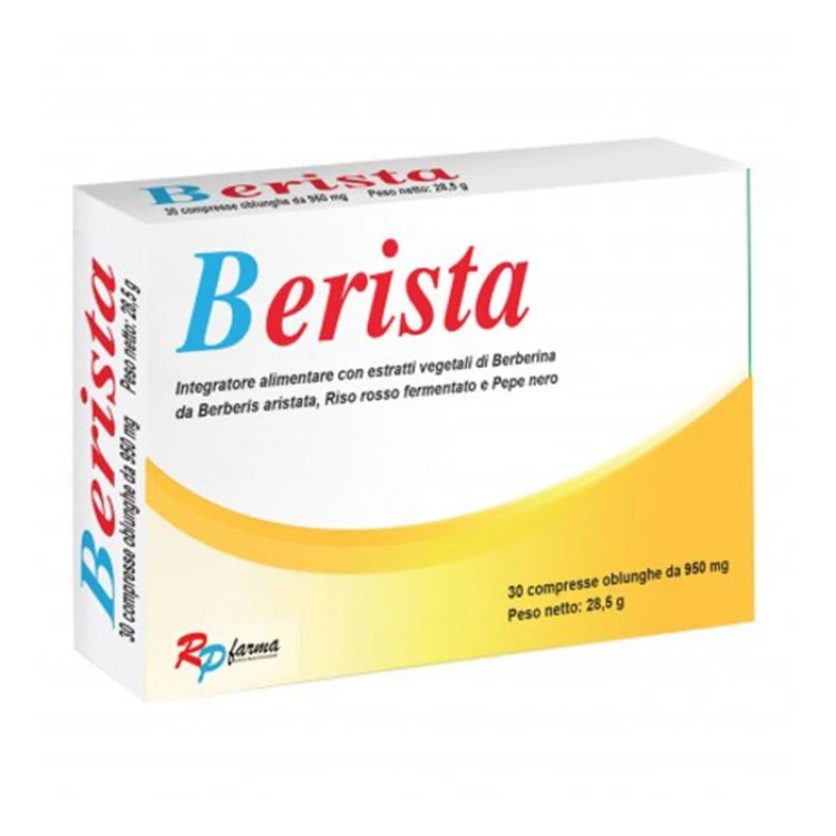 Rp Farma Berista Integratore Cardiovascolare Berberina Riso Rosso 30 Compresse