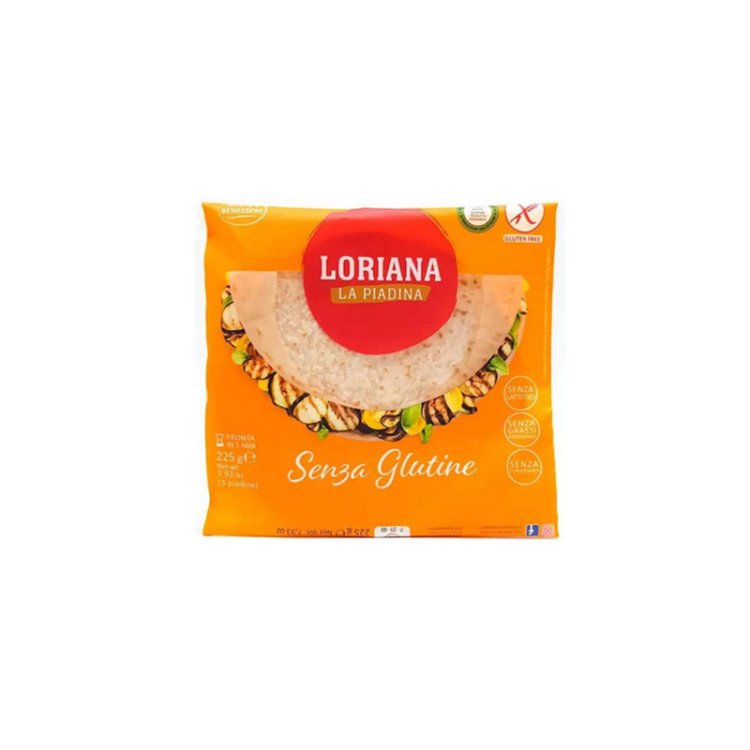 Loriana Piadina Senza Glutine Senza Lattosio Adatta Celiaci 225g 3 Pezzi Loriana Piadina Senza Glutine Senza Lattosio Adatta Celiaci 225g 3 Pezzi