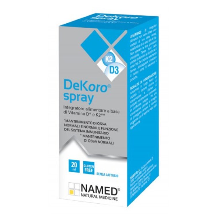 Named Dekoro Spray Integratore Vitamina D K2 per Ossa 20ml