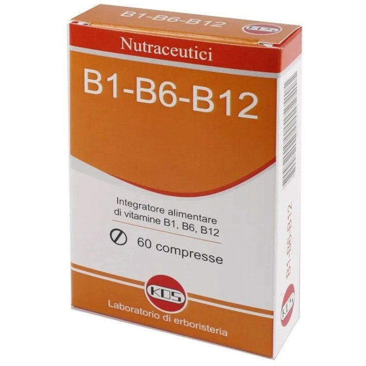 Kos B1 B6 B12 Integratore Supporto Metabolismo Energetico 60 Compresse Kos B1 B6 B12 Integratore Supporto Metabolismo Energetico 60 Compresse