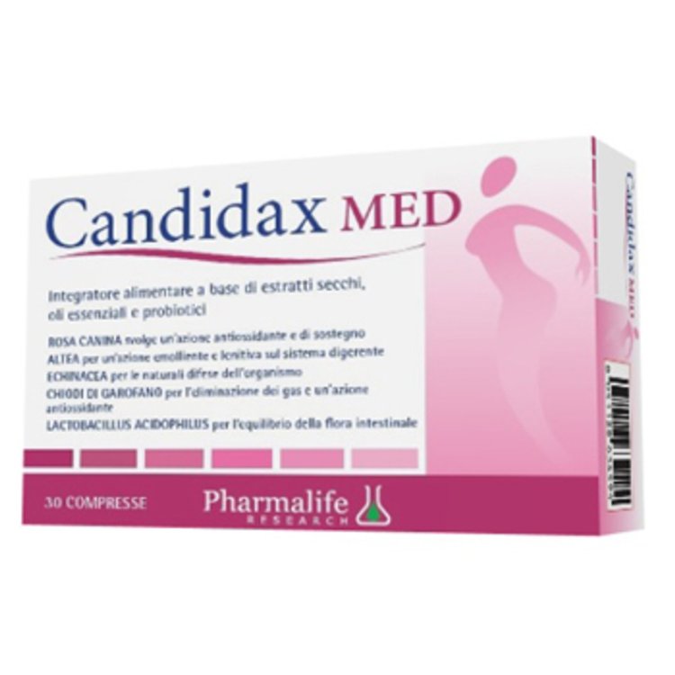 Candidax Med Integratore per Digestione e Flora Intestinale 30 Compresse