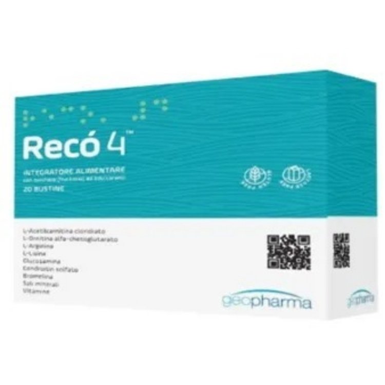 Geofarma Rec&ograve; 4 Integratore Sali Minerali e Vitamine 20 Bustine Senza Glutine
