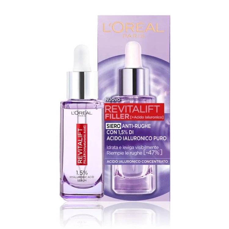 L'Or&eacute;al Paris Revitalift Filler Siero Viso Anti-Rughe con Acido Ialuronico 30ml
