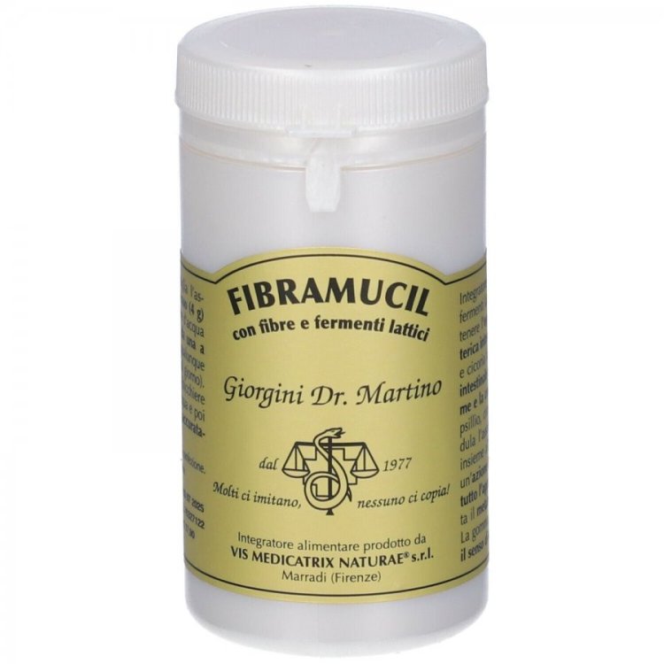 Giorgini Fibramucil Integratore Fibre e Fermenti Lattici Vegano Polvere 120g Giorgini Fibramucil Integratore Fibre e Fermenti Lattici Vegano Polvere 120g
