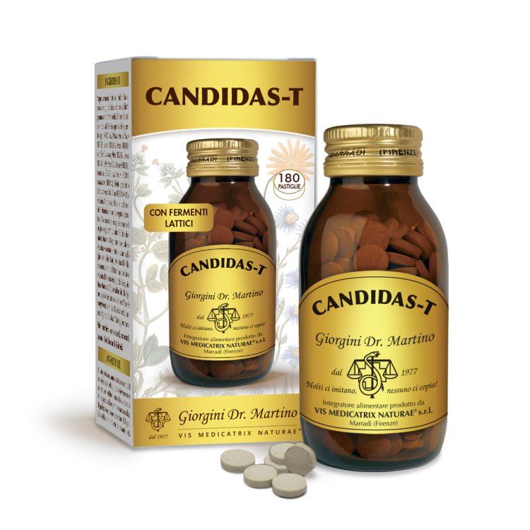 Giorgini Candidas T Integratore Probiotici e Vitamine 180 Pastiglie 90g Giorgini Candidas T Integratore Probiotici e Vitamine 180 Pastiglie 90g