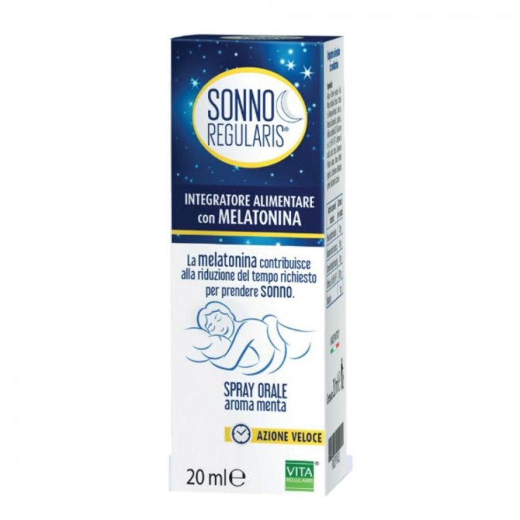 Codefar Sonno Regularis Integratore Melatonina Spray 20ml per Rilassamento