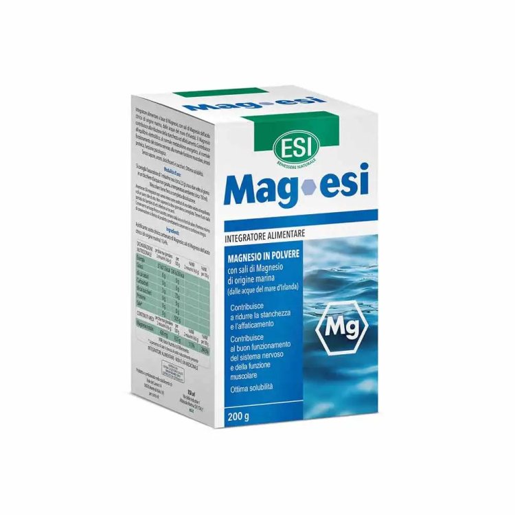Esi Magnesio in Polvere Integratore Supporto Metabolismo Energetico 200g Esi Magnesio in Polvere Integratore Supporto Metabolismo Energetico 200g