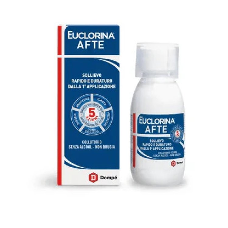 Euclorina Afte Collutorio per Afte e Ulcere Orali 120ml