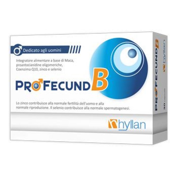Hyllan Pharma Profecund B Integratore Alimentare per Fertilit&agrave; Maschile 30 Compresse