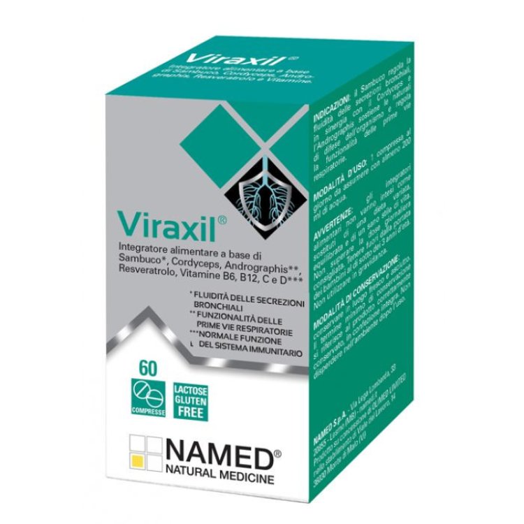 Named Viraxil Integratore Sistema Immunitario e Vie Respiratorie 60 Compresse