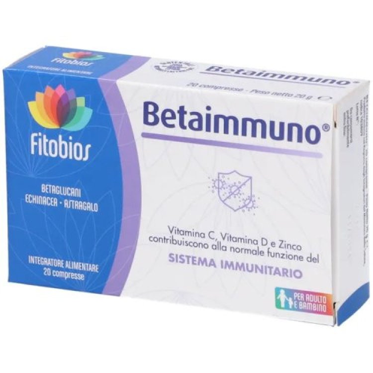 Fitobios Betaimmuno Integratore Sistema Immunitario 20 Compresse
