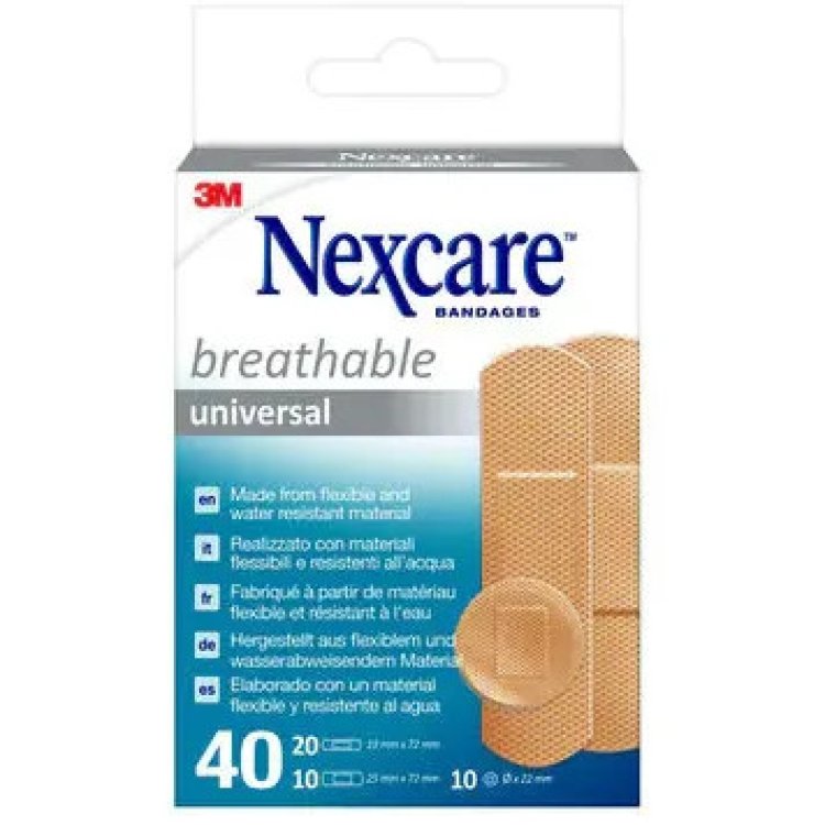 Nexcare Universal Cerotti Traspiranti Resistenti Acqua Assortiti 40 Pezzi Nexcare Universal Cerotti Traspiranti Resistenti Acqua Assortiti 40 Pezzi