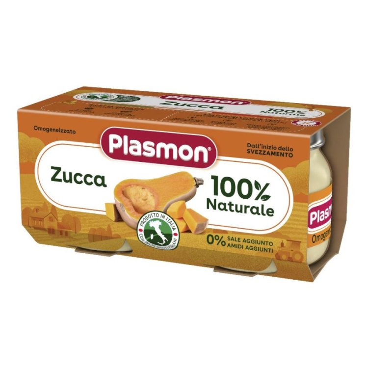 Plasmon Omogeneizzato Zucca Alimento Infanzia 2x80g