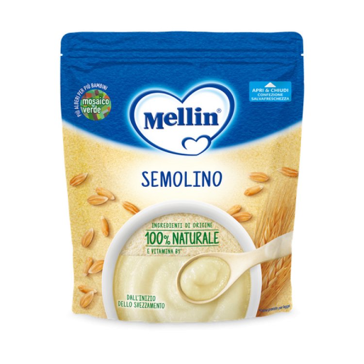 Mellin Crema Semolino Cereali per Svezzamento Neonati dal 4 Mese 200g