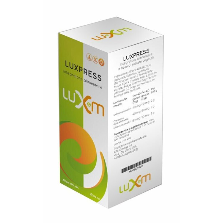 Alfa Omega Luxpress Gocce Integratore per Sistema Cardiovascolare 50ml