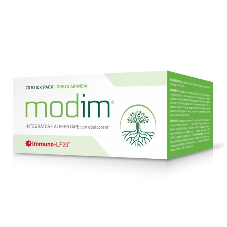 Longeva Health Modim Arancia Integratore Sistema Immunitario 20 Stick Pack
